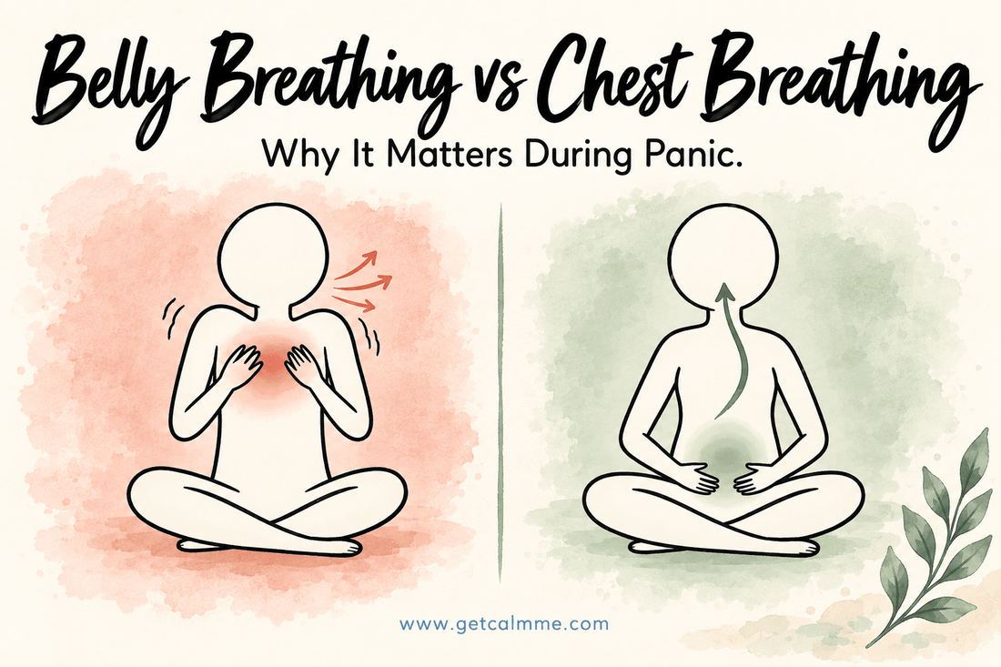 Belly Breathing vs Chest Breathing: Why It Matters During Panic - calmme